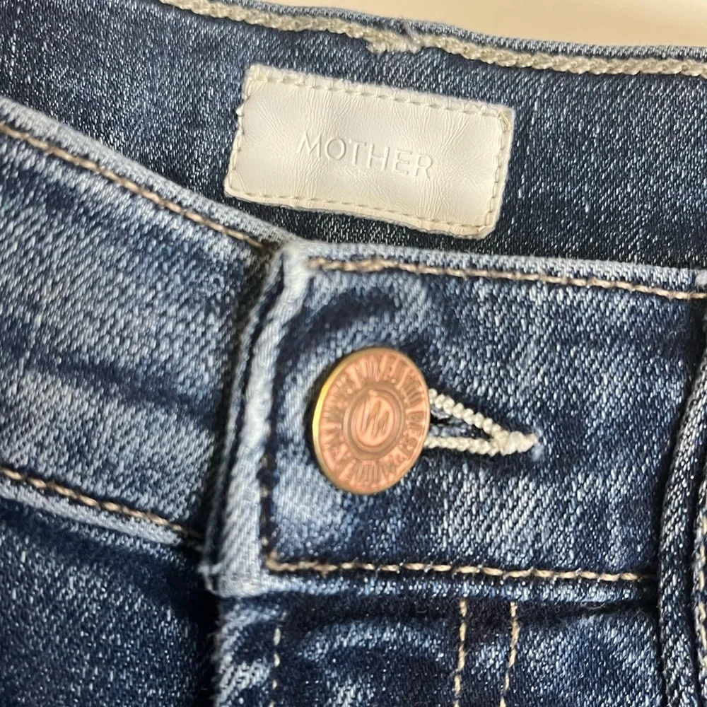 MOTHER Women’s Size 26 Pony Boy Ankle Fray Jeans in Bake Sale Brawl